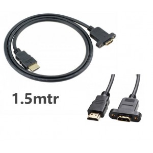 HDMI extension cable Male to Female Panel Mount Type 1.5mtr length HDMI extension cable Male to Female Panel Mount Type 1.5mtr length