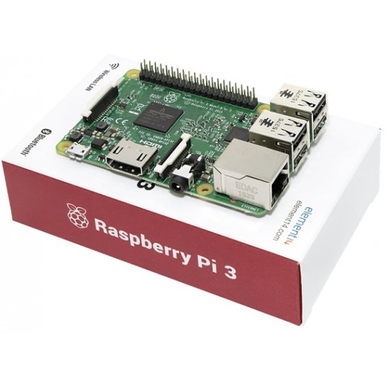 Raspberry Pi 3 - Model B - 1GB RAM - WiFi - BLE - 1.2Ghz CPU