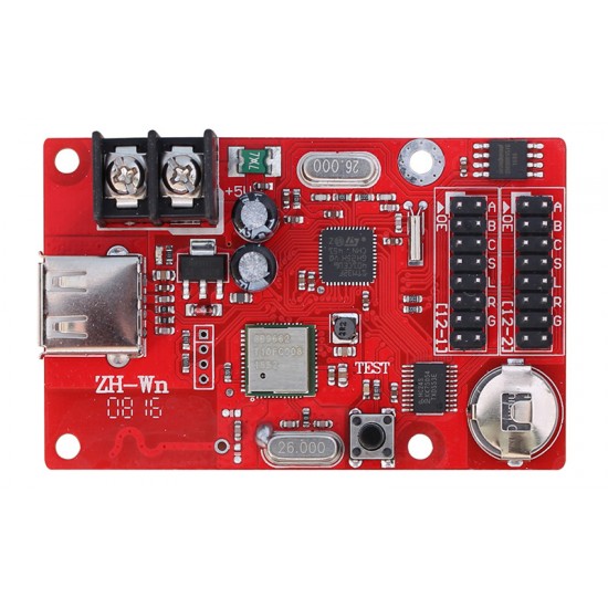 WiFi enabled LED Display Controller Card - Single Color - 320 x 32 Pixels - P10 Display controller 