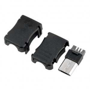 Micro USB 5 Pin Male Plug with Enclosure Micro USB 5 Pin Male Plug with Enclosure