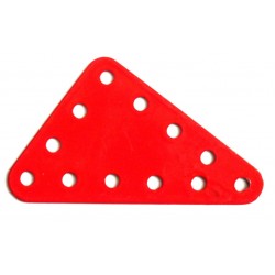 Triangular Rigid Metal Plate 4 x 5 x 6 - #914 - RED