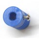 Plastic Worm Gear w/ Reducer - 6mm D Shape Shaft Coupling - BLUE