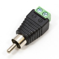 RCA Male to Screw Terminal - Adaptor - RCA Adaptor 