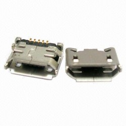 Micro USB Connector -Type B - Female - 5 Pin - Smartphone USB connector - 1A Micro USB Connector -Type B - Female - 5 Pin - Smartphone USB connector - 1A