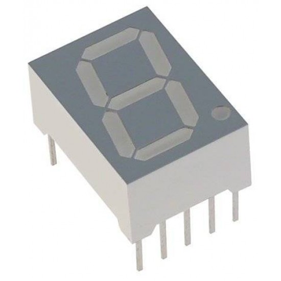7 Segment LED Display - RED -  SUN056CA - Common Anode - 14mm (0.56 Inch) 