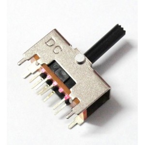 2 Way Joystick - DPDT Switch - Center Off - Spring Loaded - PCB Mount 