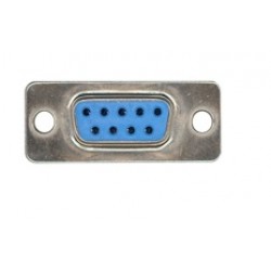 DB9 Female Connector for Cable Assembly - Blue Color DB9 Female Connector for Cable Assembly - Blue Color