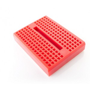170 Tie Points - Mini Solderless Breadboard SYB-170 - Self Adhesive - RED 170 Tie Points - Mini Solderless Breadboard SYB-170 - Self Adhesive - RED