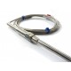 PT100 RTD Probe - 2mtr Cable - Stainless Steel Probe 6mm Dia : -50ºC to 400ºC - 3 Pin