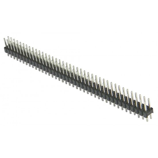 2x40 Pin, 2.54mm Pitch, Pin Header - Dual row Male Header - 10 mm - Through Hole
