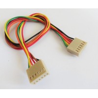 Relimate Connector - 6 Pin Board to Board - F-F - 2.54mm Pitch - Male Header Included