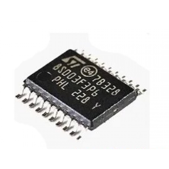 STM8S003F3P6 - 8-bit MCU - 8Kb Flash - EEPROM - ADC - 16MHz - TSSOP20 - ST