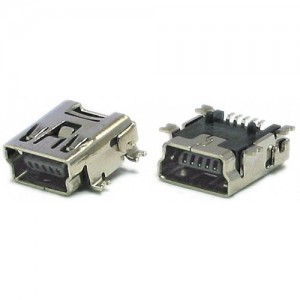 Mini-B USB connector -  5 Pin - SMD