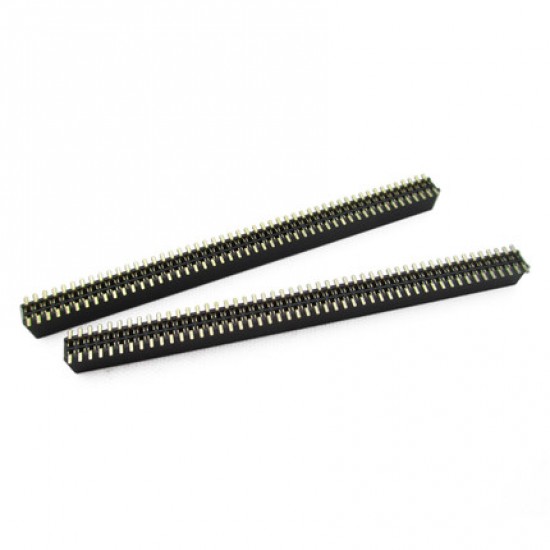 40x2 - Female Header - Surface Mount Type Connector - 2mm Pitch 