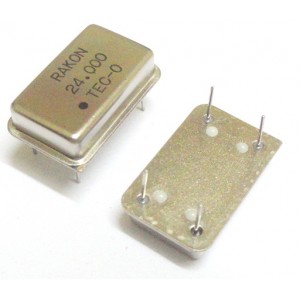24 MHz - TTL/HCMOS Crystal Clock Oscilllator - 14 Pin DIP