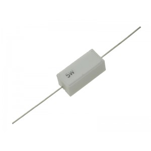 2.2 OHM, 5 Watt Cermet Wire Wound Resistor - 10% - Axial Lead - Pack of 5