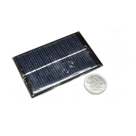 Mini Solar Panel , 6V, 100mA, 8.8 cm (L) x 5.5 cm (W) x 0.25 cm (t)