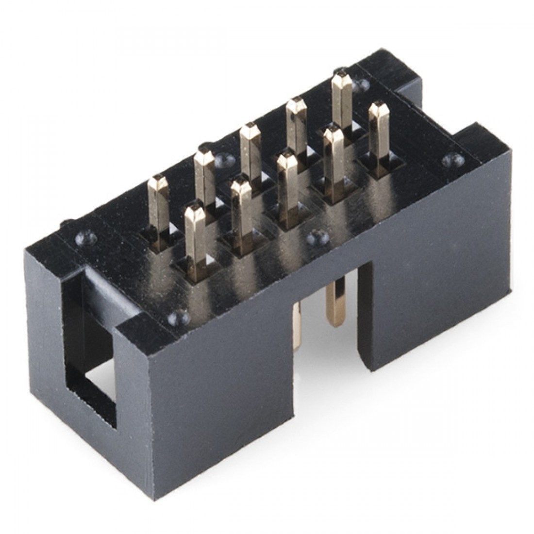 Buy Shrouded Header 2x5 Pin Idc Connector 10 Pin Box Header Online At Hubtronics 0606