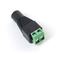 Female DC Power adapter - 2.1mm jack to screw terminal block