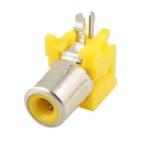 Right Angle Single Female Jack RCA Socket - Yellow - PCB Mount Right Angle Single Female Jack RCA Socket - Yellow - PCB Mount