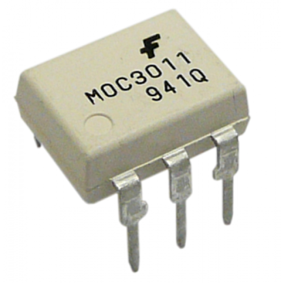 MOC3011 - 6 Pin DIP - Optoisolator - TRIAC Driver Output - Fairchild Semi