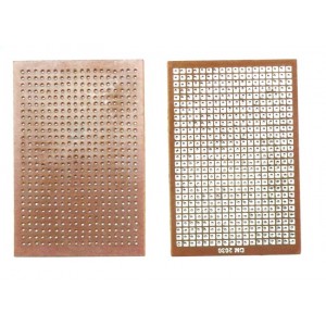 General Purpose Hole PCB - 0.01" - 2.54mm Pitch - 2x3 inch - Tinned Pads General Purpose Hole PCB - 0.01" - 2.54mm Pitch - 2x3 inch - Tinned Pads