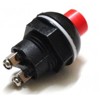 Push to ON - Circular - Momentary Switch - Non Locking - 250V / 10A