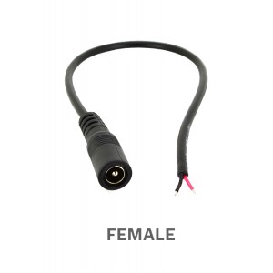 Female DC Power adapter with wire 