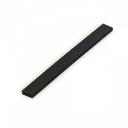 Female Header 40x1 Connector, 2.54mm Pitch, 10mm Height
