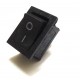 Rocker Switch Mini - Black - Two Pin - 250VAC / 6A - 125VAC / 10A