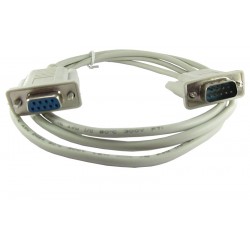 Serial Cable - Molded - Male DB9 to Female DB9 Cable - 120cm Length 
