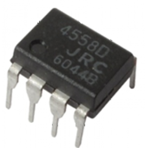 JRC4558 - Dual high Gain Operational Amplifier - DIP-8