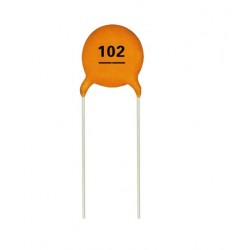 0.001 uF / 1000 pF Multilayer Ceramic Disc Capacitor (102)  - CT4-0805Y102M500